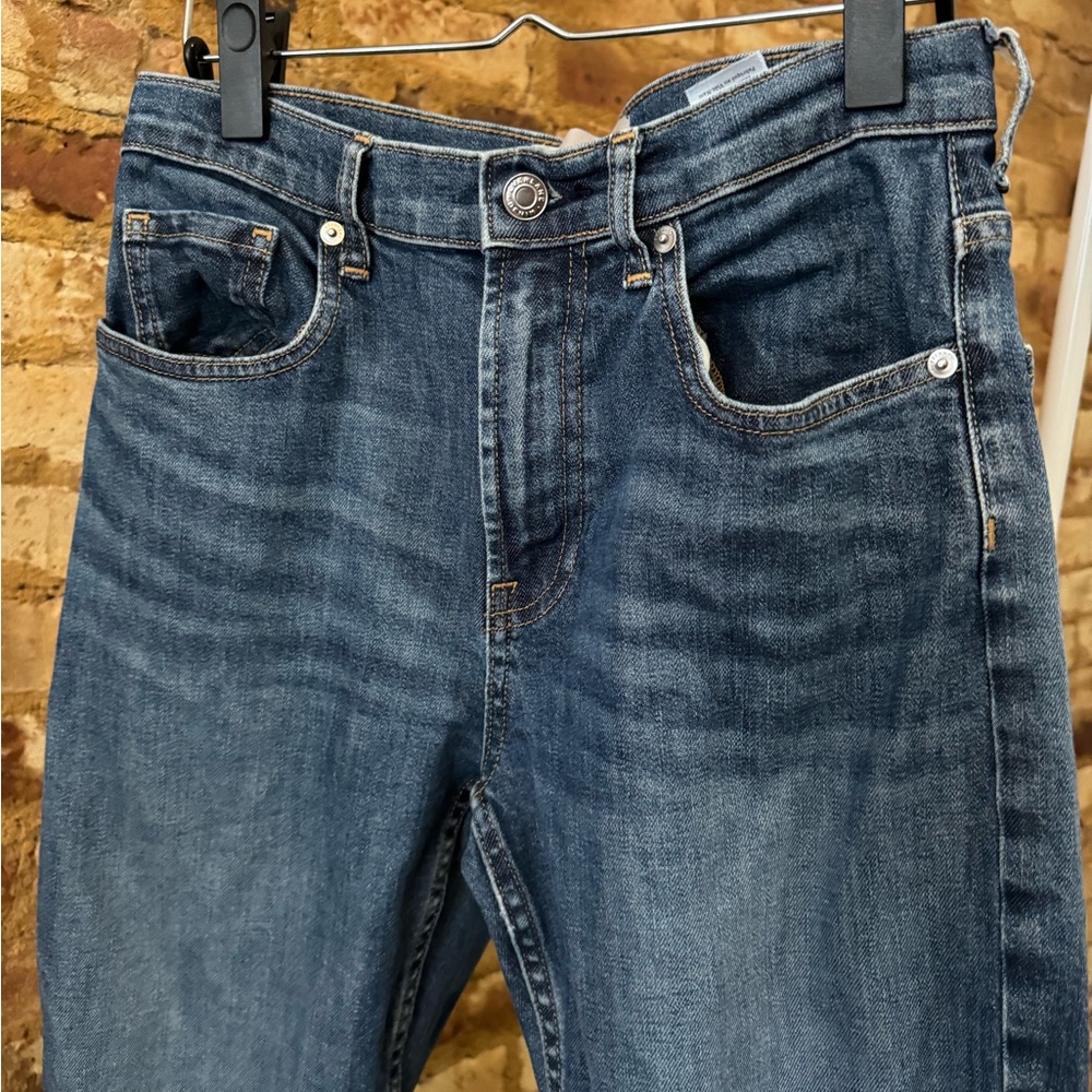 High waist straight jean